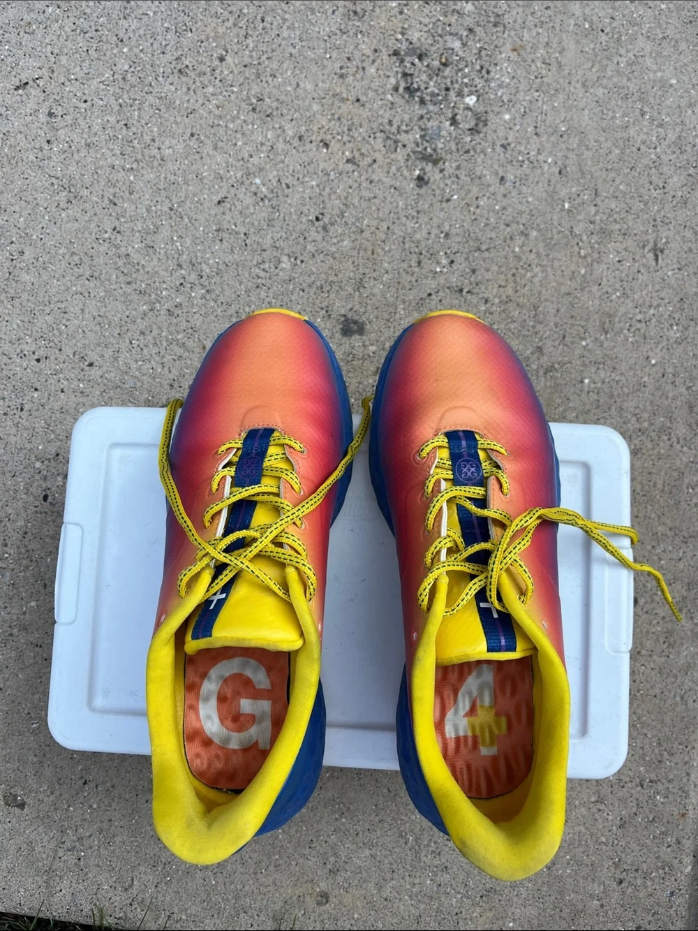 G/FORE Gradient Blue-Yellow-Red GOLF Shoes